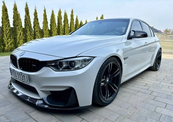 BMW M3 cena 169000 przebieg: 64500, rok produkcji 2016 z Chmielnik małe 781